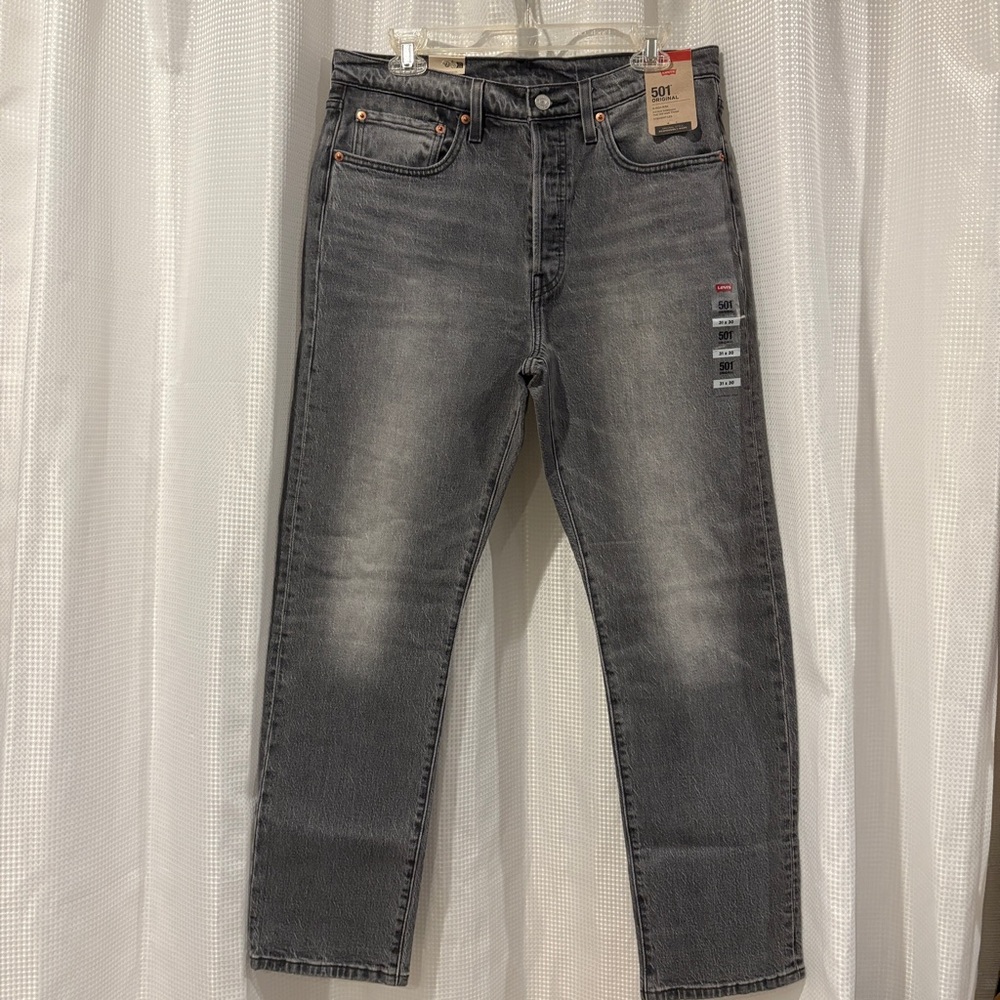 Levi's Men's Charcoal Straight Jeans
